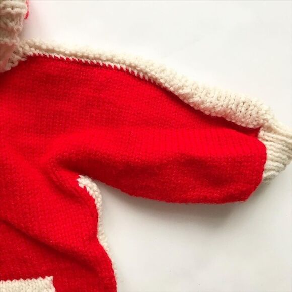 Vintage Leah hooded knit half zip sweater EUC fits like 18-24 months - Picture 3 of 6